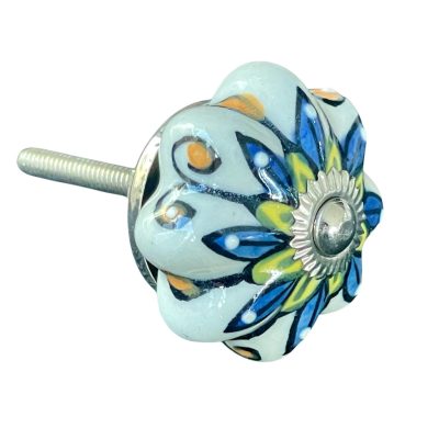Vintage stílusú porcelán bútorgomb