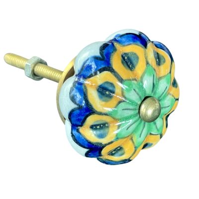 Vintage stílusú porcelán bútorgomb