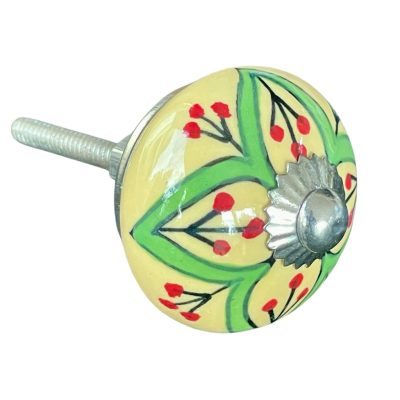 Vintage stílusú porcelán bútorgomb