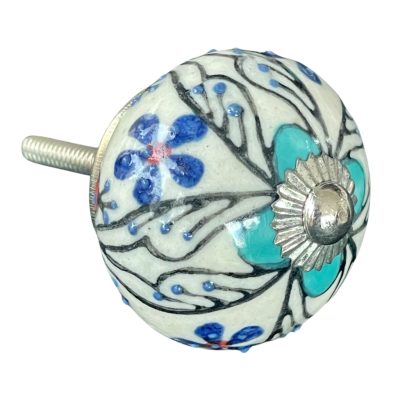 Vintage stílusú porcelán bútorgomb