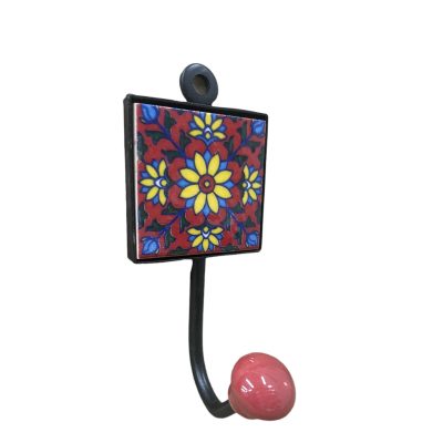 1 akasztós kerámia betétes fogas 5x12 cm méretű