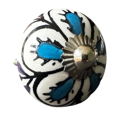 Vintage stílusú porcelán bútorgomb