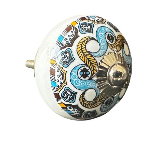 Vintage stílusú porcelán bútorgomb