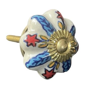 Vintage stílusú porcelán bútorgomb