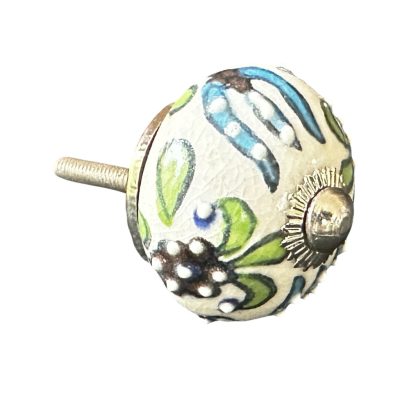 Vintage stílusú porcelán bútorgomb