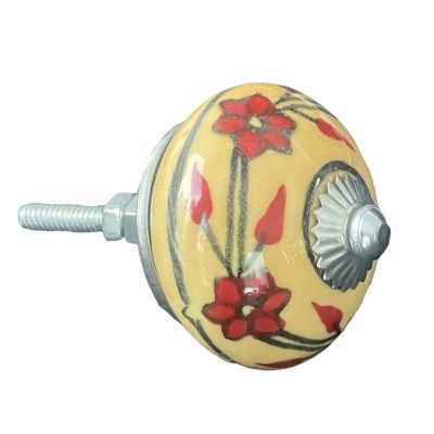 Vintage stílusú porcelán bútorgomb