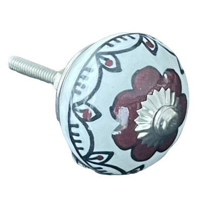 Vintage stílusú porcelán bútorgomb