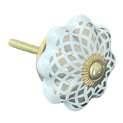 Vintage stílusú porcelán bútorgomb