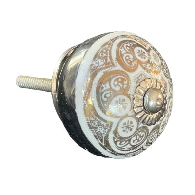 Vintage stílusú porcelán bútorgomb