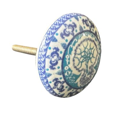 Vintage stílusú porcelán bútorgomb