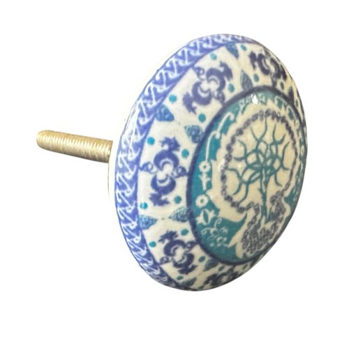 Vintage stílusú porcelán bútorgomb