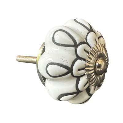 Vintage stílusú porcelán bútorgomb