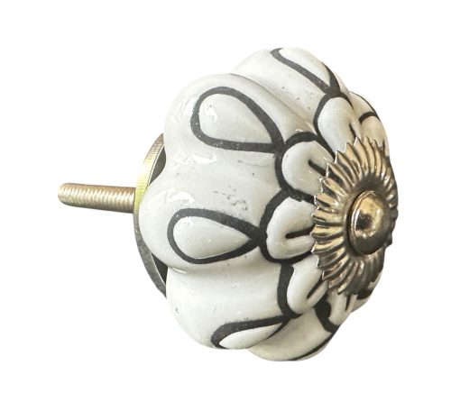 Vintage stílusú porcelán bútorgomb