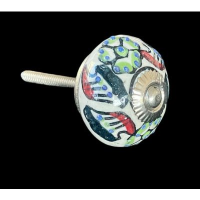 Vintage stílusú porcelán bútorgomb