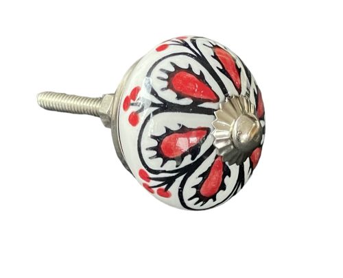 Vintage stílusú porcelán bútorgomb