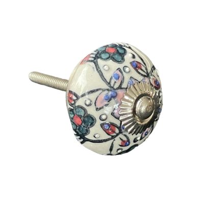 Vintage stílusú porcelán bútorgomb