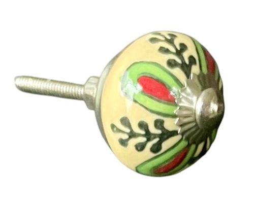 Kézzel festett vintage stílusú porcelán bútorgomb