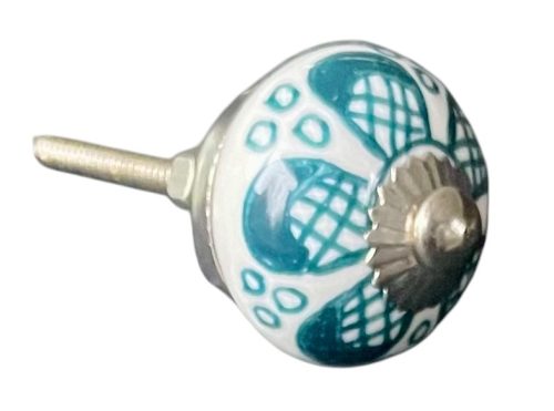 Kézzel festett vintage stílusú porcelán bútorgomb
