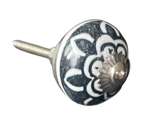 Kézzel festett vintage stílusú porcelán bútorgomb