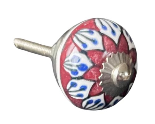 Kézzel festett vintage stílusú porcelán bútorgomb