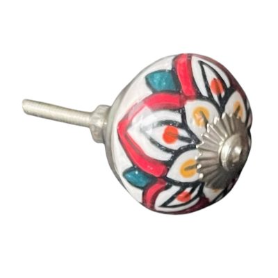 Kézzel festett vintage stílusú porcelán bútorgomb
