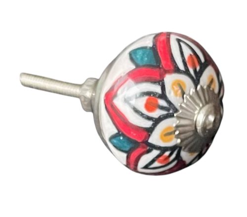 Kézzel festett vintage stílusú porcelán bútorgomb