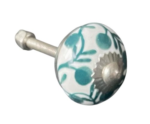 Kézzel festett vintage stílusú porcelán bútorgomb