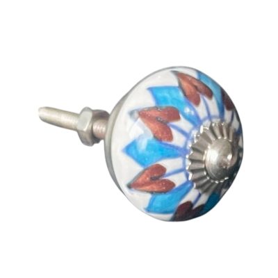 Kézzel festett vintage stílusú porcelán bútorgomb