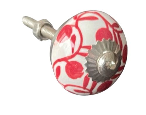 Kézzel festett vintage stílusú porcelán bútorgomb