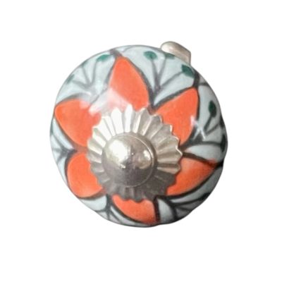 Kézzel festett vintage stílusú porcelán bútorgomb
