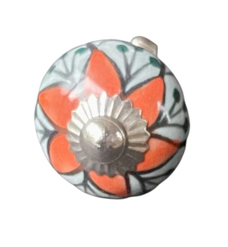 Kézzel festett vintage stílusú porcelán bútorgomb