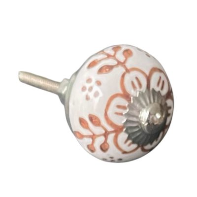 Kézzel festett vintage stílusú porcelán bútorgomb