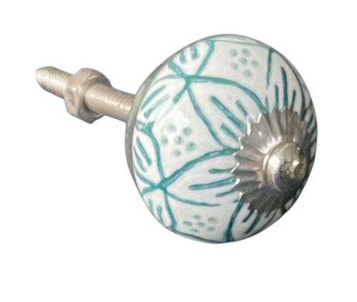 Kézzel festett vintage stílusú porcelán bútorgomb