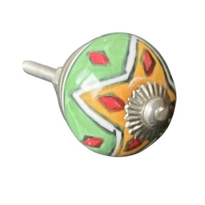 Kézzel festett vintage stílusú porcelán bútorgomb