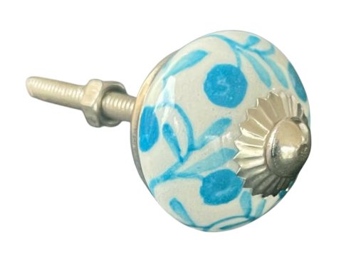 Kézzel festett vintage stílusú porcelán bútorgomb