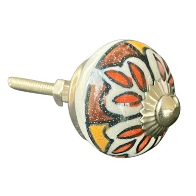 Kézzel festett vintage stílusú porcelán bútorgomb