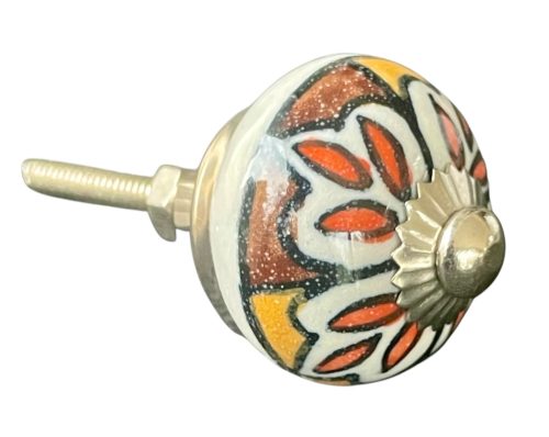 Kézzel festett vintage stílusú porcelán bútorgomb