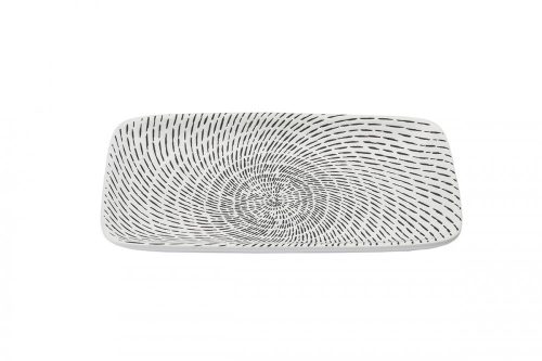 Modern design porcelán négyszögletes  tál   