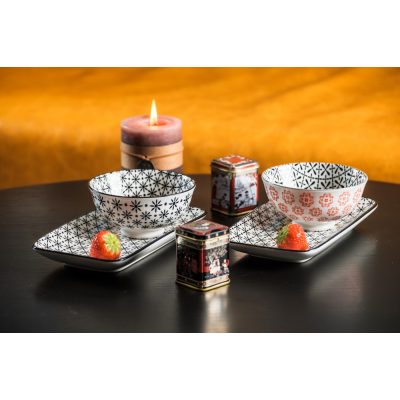   Asia tea 4 részes modern design porcelán teázó készlet 2 személyre 