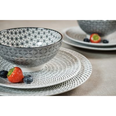   Retro star 6 részes  modern design porcelán étkészlet 2 személyre 