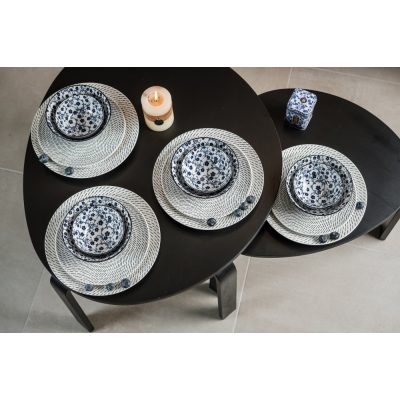   Flowers of princess 16 részes modern design porcelán étkészlet 4 személyre 