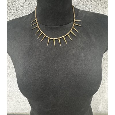 Tribal nyaklánc sárgarézből