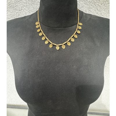 Tribal nyaklánc sárgarézből