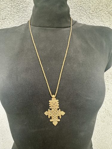 Tribal nyaklánc sárgarézből