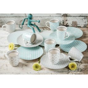 8 személyes modern design porcelán étkészletek