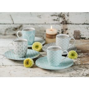 8 részes modern design porcelán étkészletek