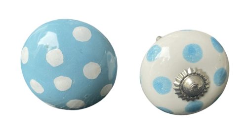  2 db-os vintage stílusú porcelán bútorgomb szett